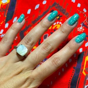 Pandora White Stone Ring